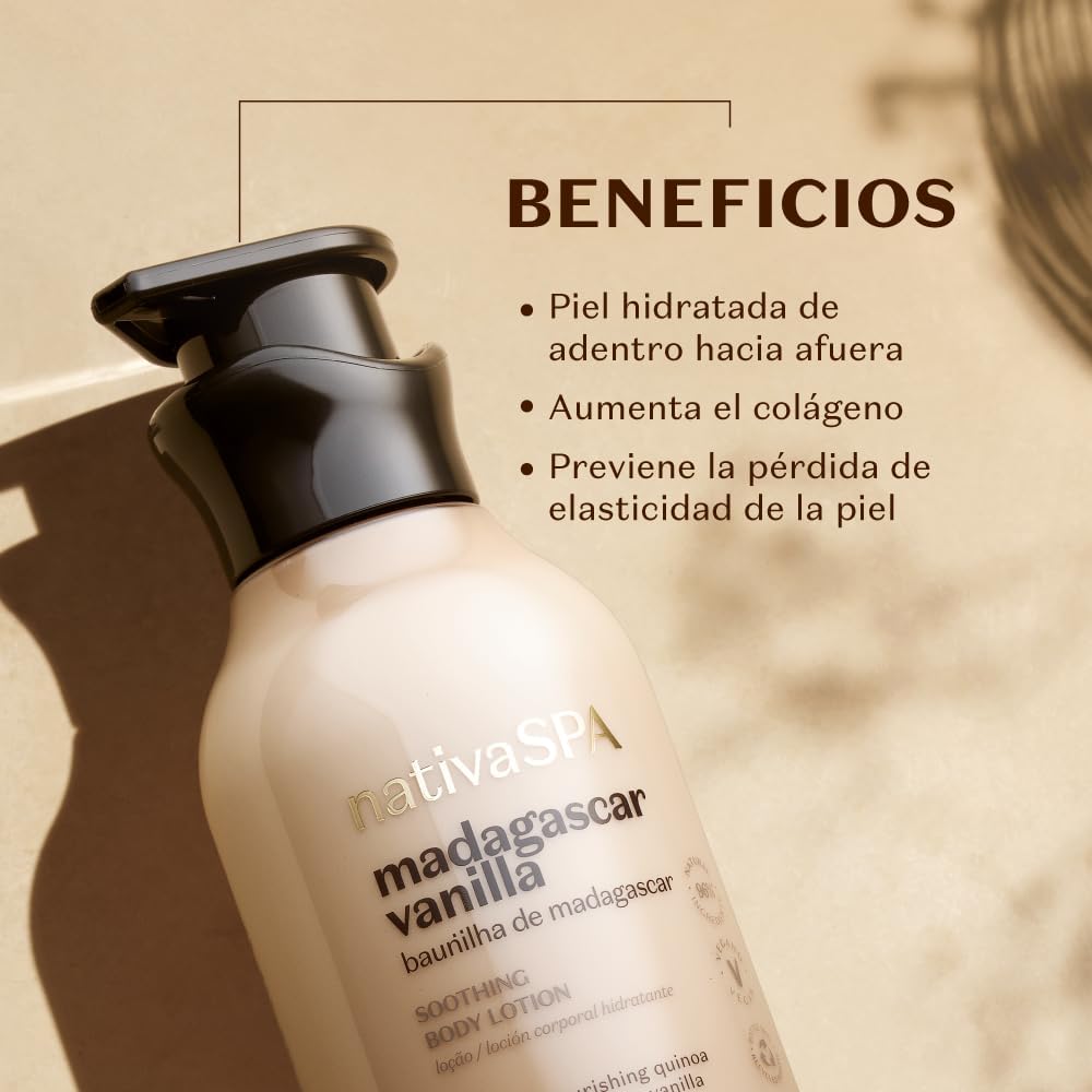 Loción Hidratante Corporal de Madagascar Vanilla 400ml NativaSPA