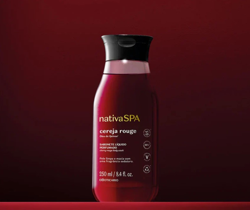 NativaSPA Cereza Rouge Gel de ducha líquido NativaSPA 200ml - O Boticário