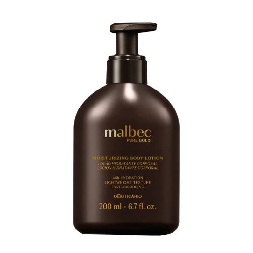 Malbec Pure Gold Hidratante Corporal 200 ml – Loción masculina nutritiva y seductora