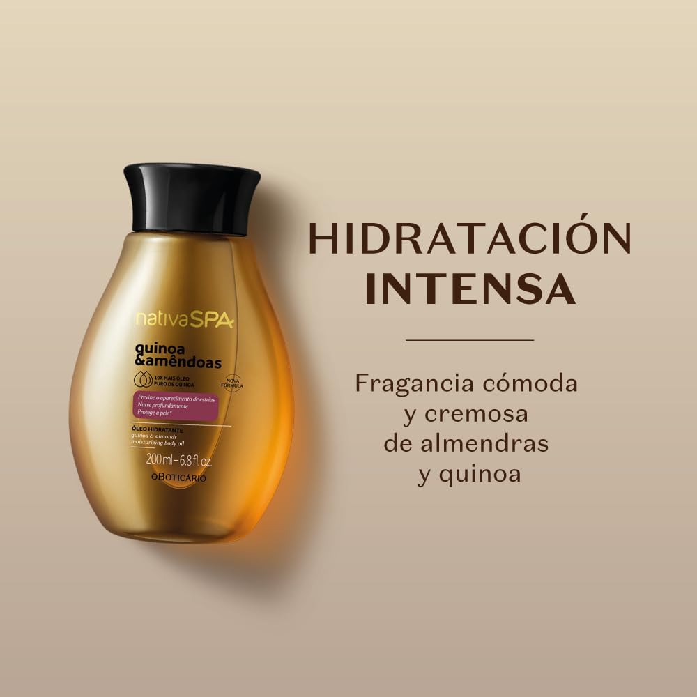 Aceite Corporal Hidratante Quinoa y Almendras 200ml NativaSPA