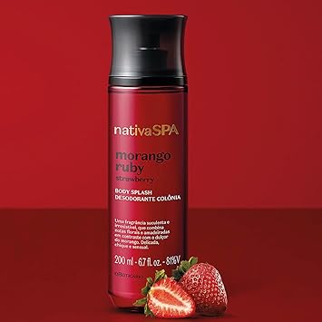 NativaSPA Fresa Ruby Body Splash 200ml - O Boticário