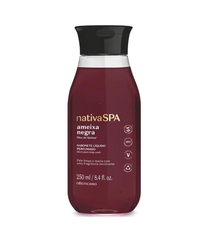 Gel de ducha líquido Ameixa Negra 250ml NativaSPA