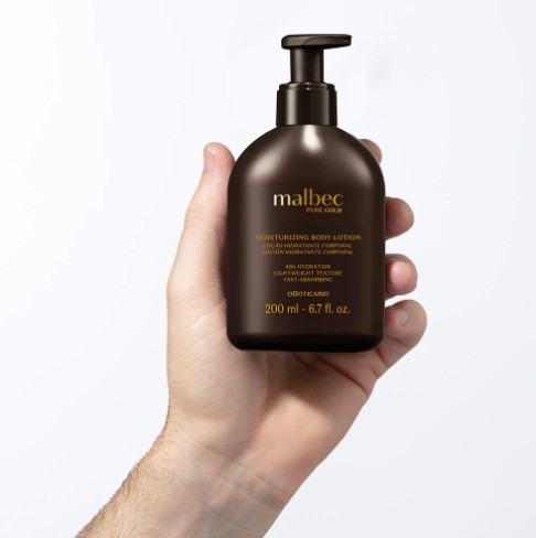 Malbec Pure Gold Hidratante Corporal 200 ml – Loción masculina nutritiva y seductora