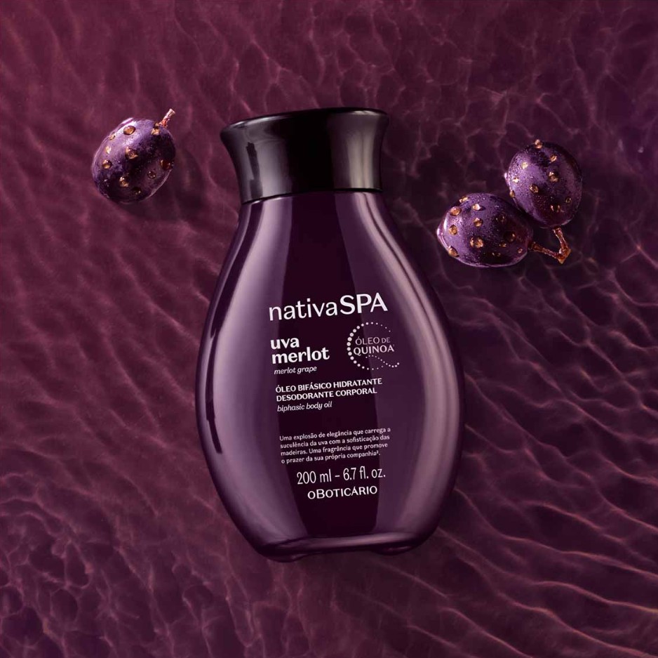 Aceite Hidratante Corporal Uva Merlot 200ml NativaSPA 