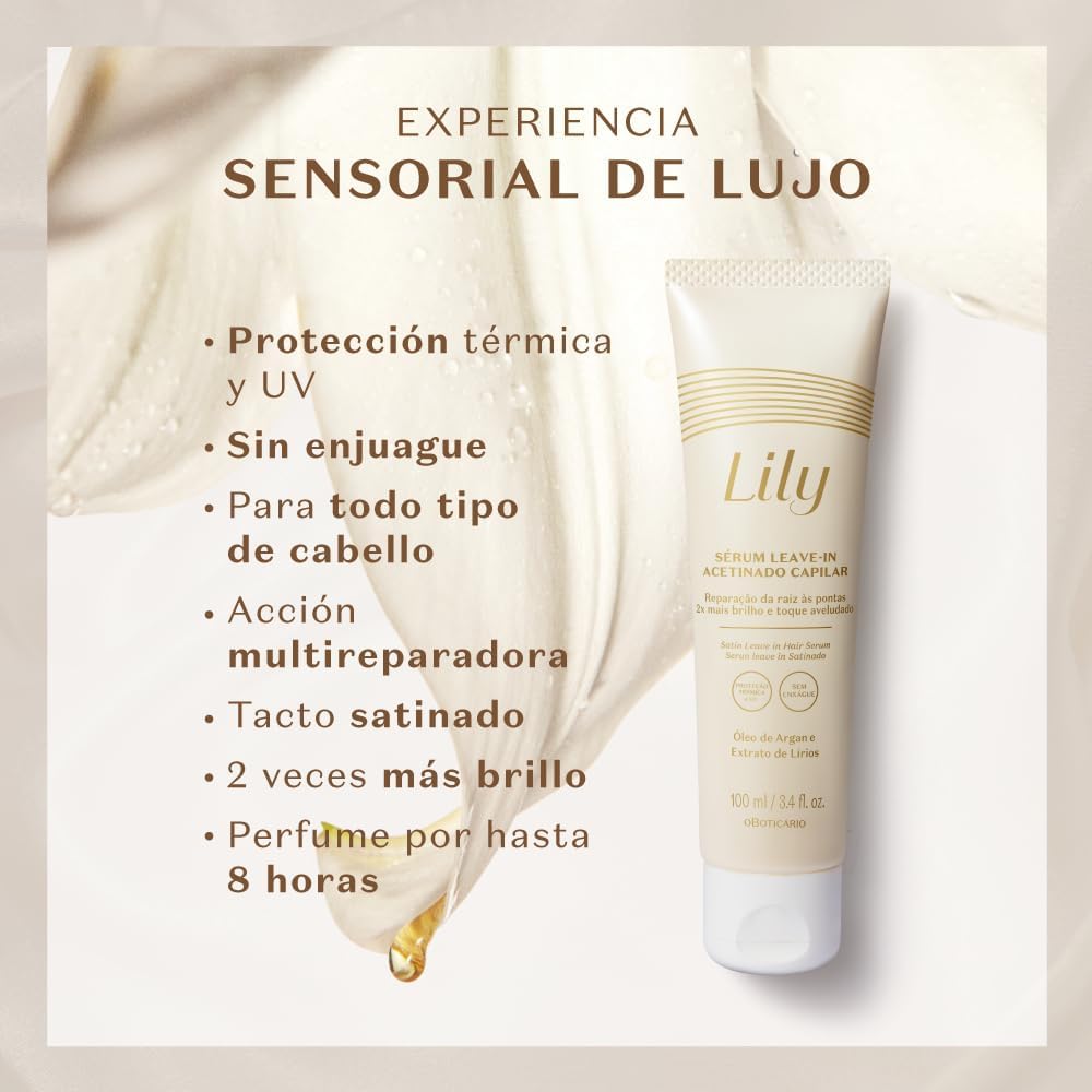 Lily Sérum Capilar Leave-in Acetinado 100ml - O Boticário