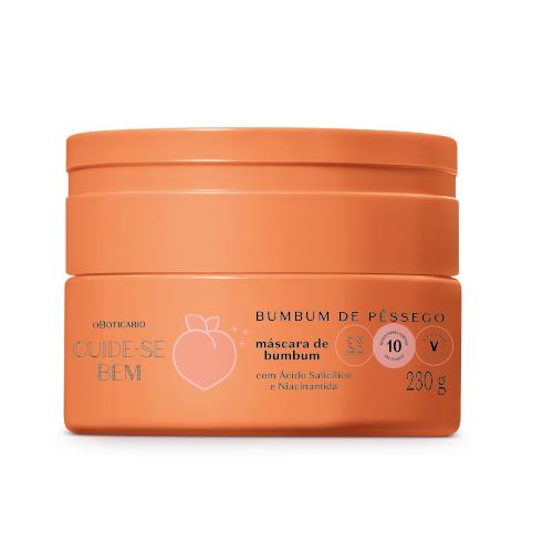 Mascarilla Hidratante Bumbum de Pêssego 230g Cuide-Se-Bem