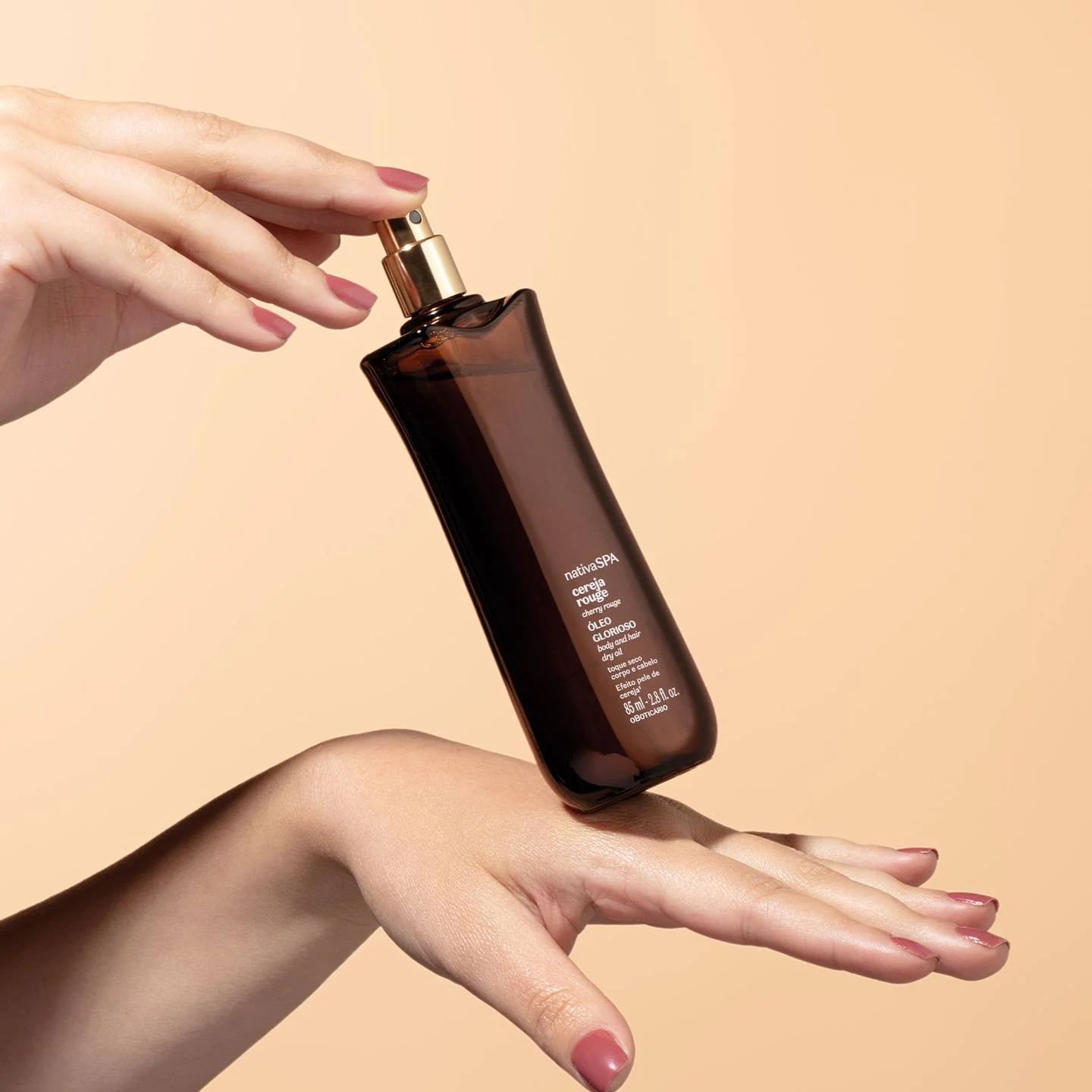 NativaSPA Cereza Rouge Aceite Corporal Hidratante y capilar 85ml - O Boticário