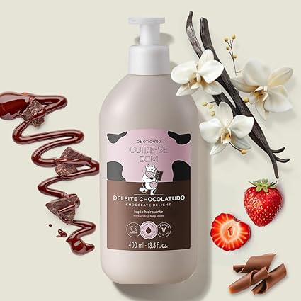 Loción Hidratante Corporal Deleite Chocolatudo 400ml Cuide-se Bem 