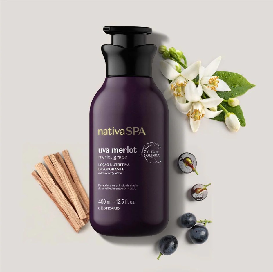 Loción Hidratante Corporal Uva Merlot 400ml NativaSPA