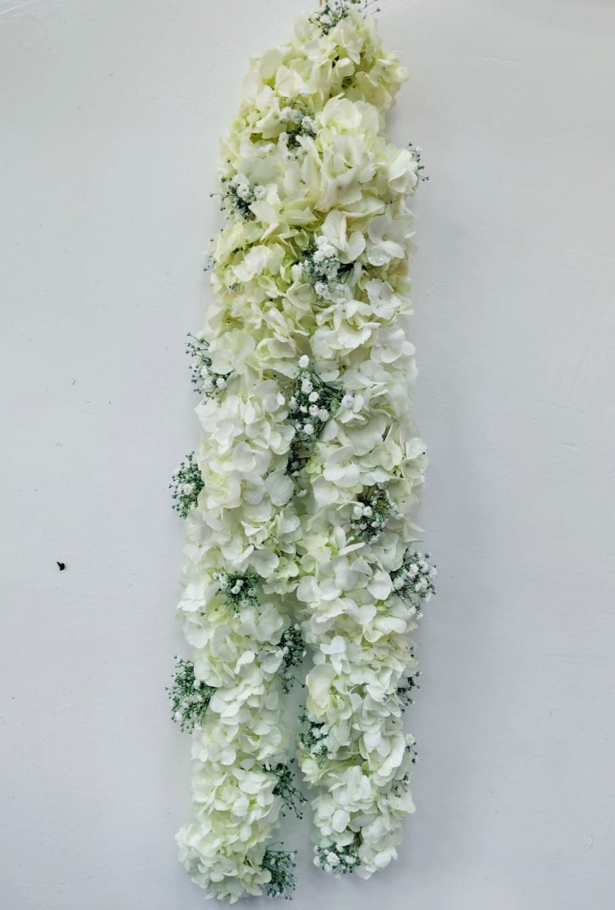 White Flower Garland