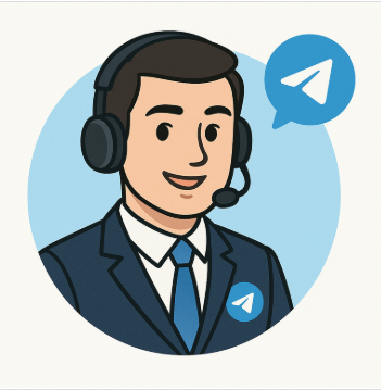 Telegram Customer Support Icon