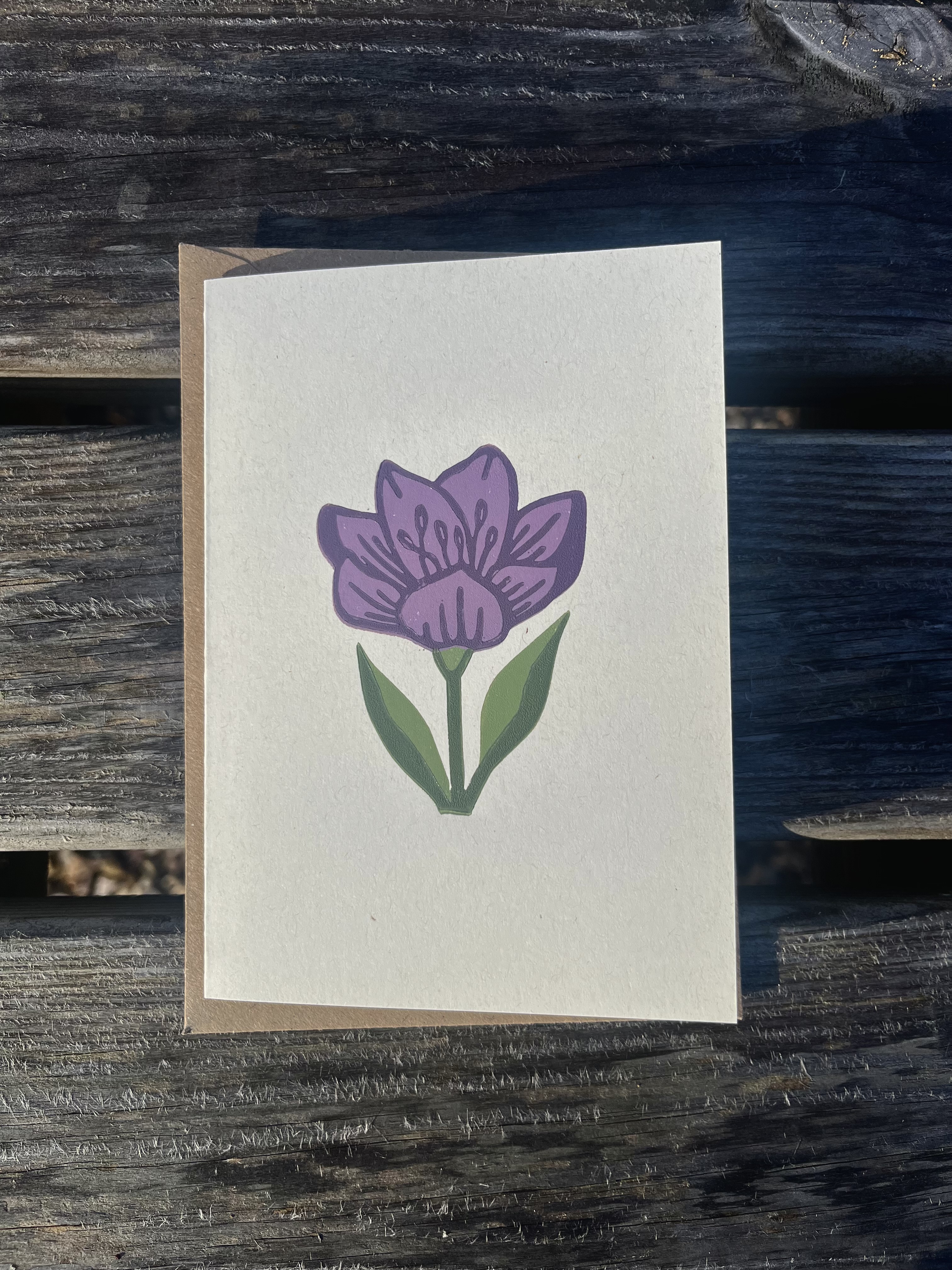 Crocus A6 Greeting Card