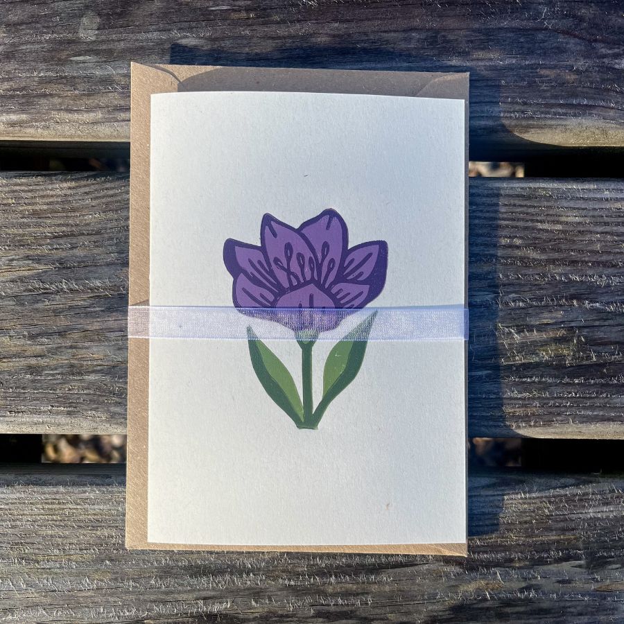 Crocus Greeting Card - A6