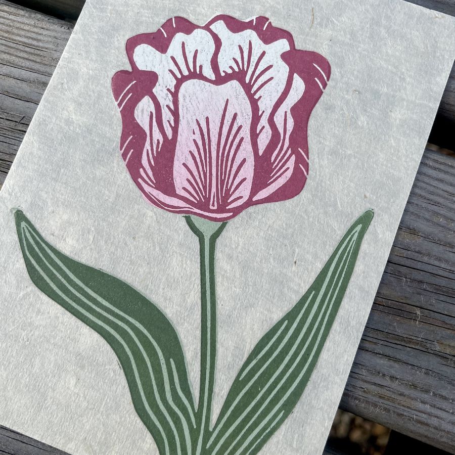 Tulip Reduction Print - 5"x7"