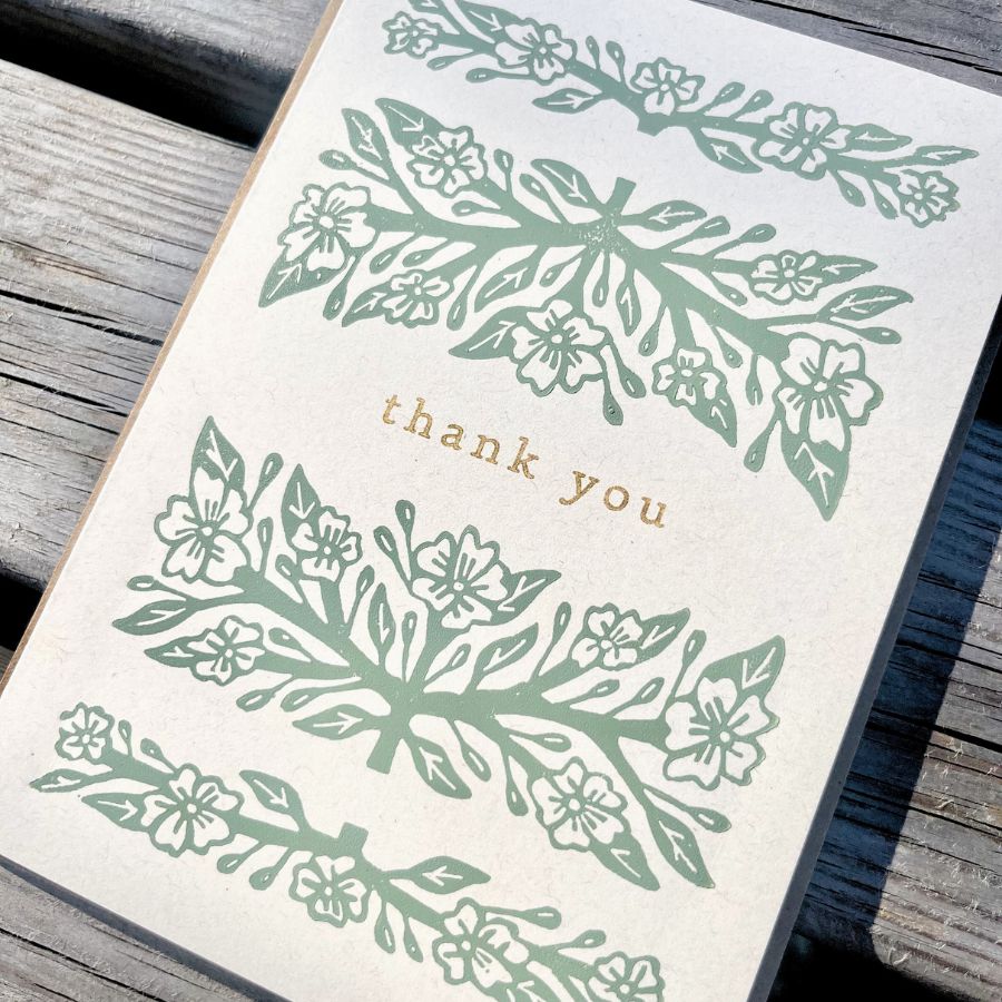 Thank You Greeting Card - 5"x7"