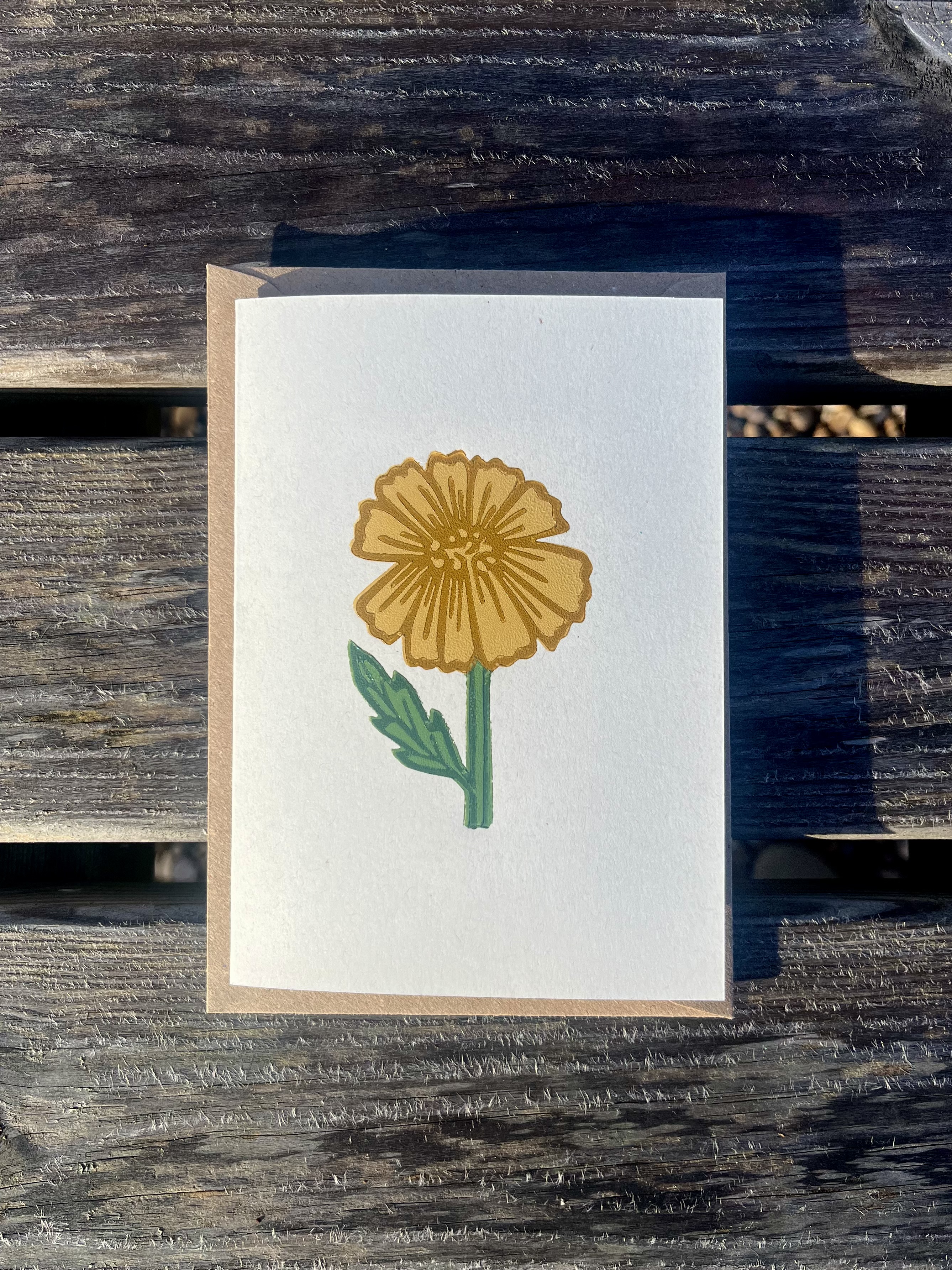 Yellow Chamomile A6 Greeting Card