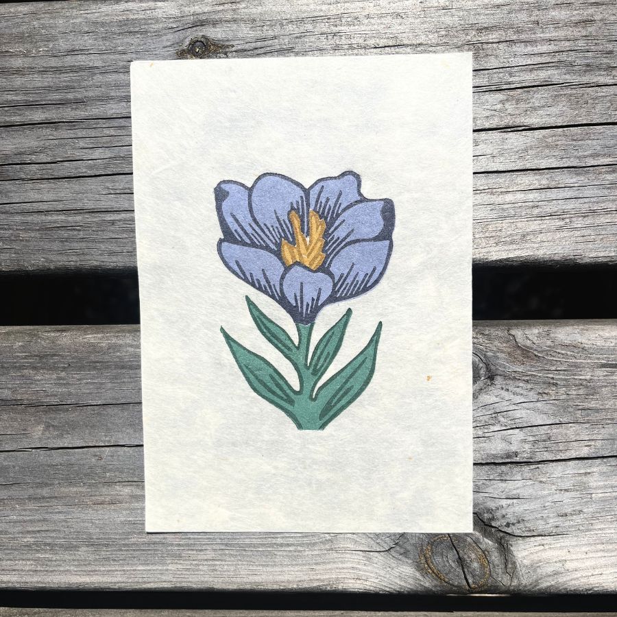Crocus - Mini Reduction Print