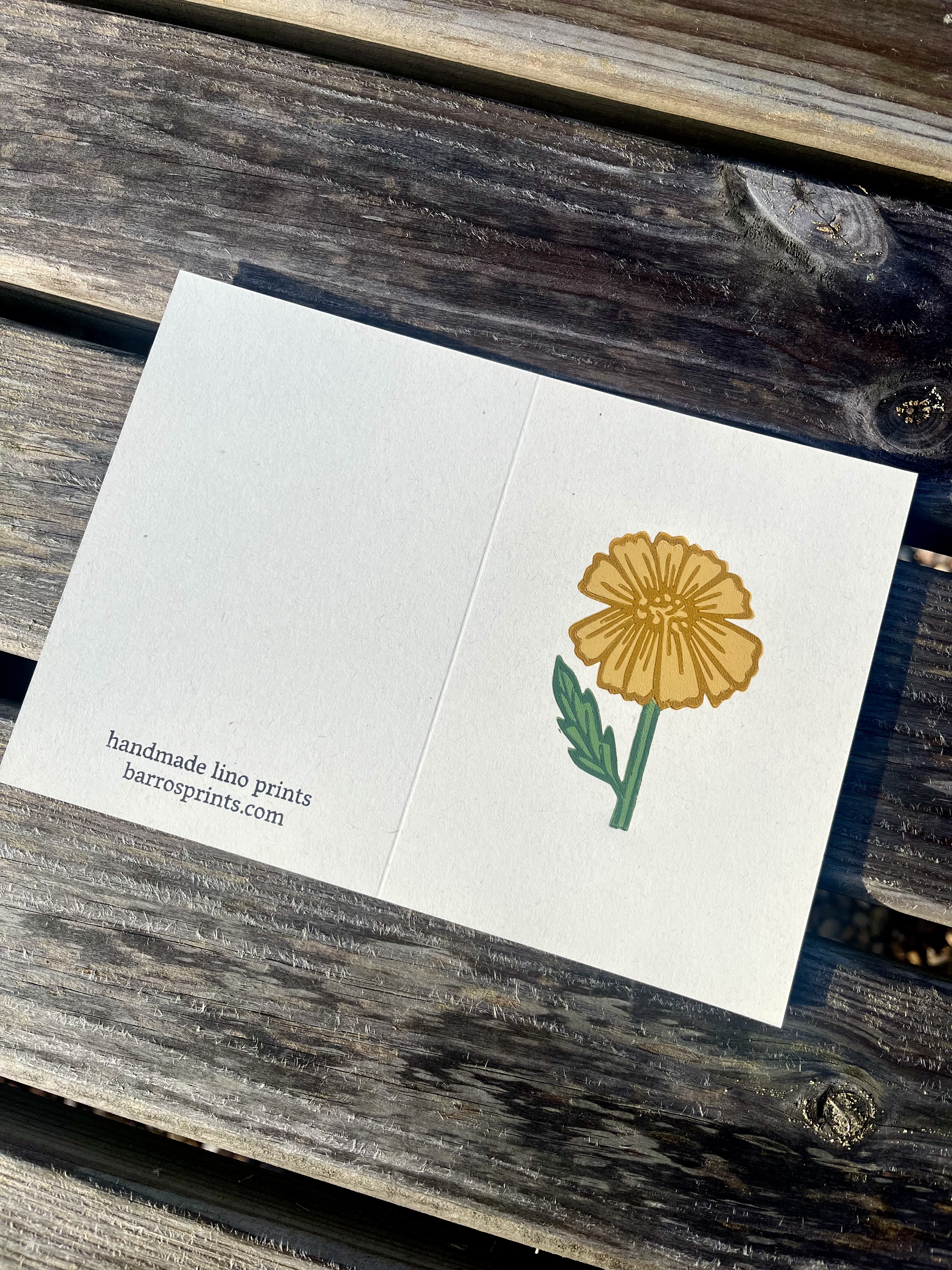Yellow Chamomile A6 Greeting Card
