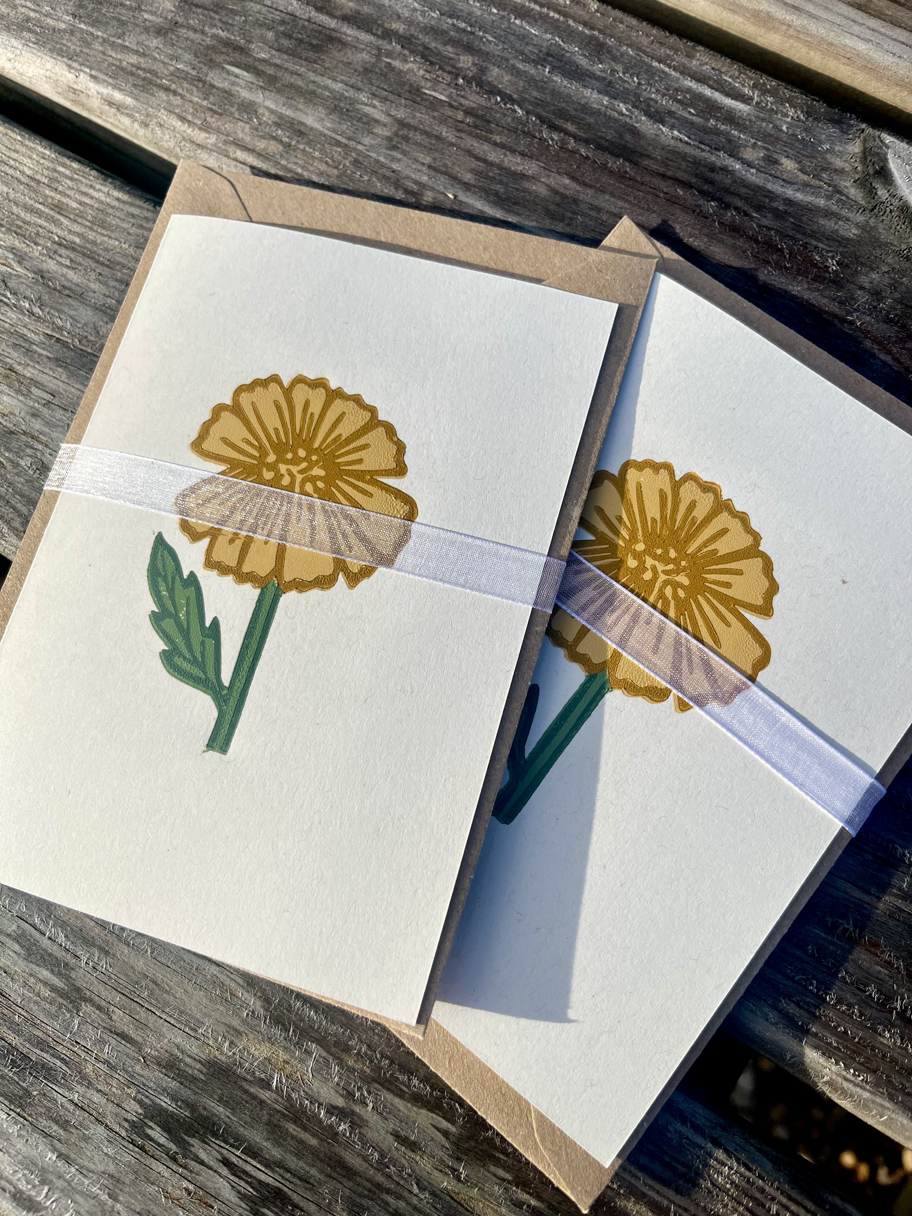 Yellow Chamomile A6 Greeting Card