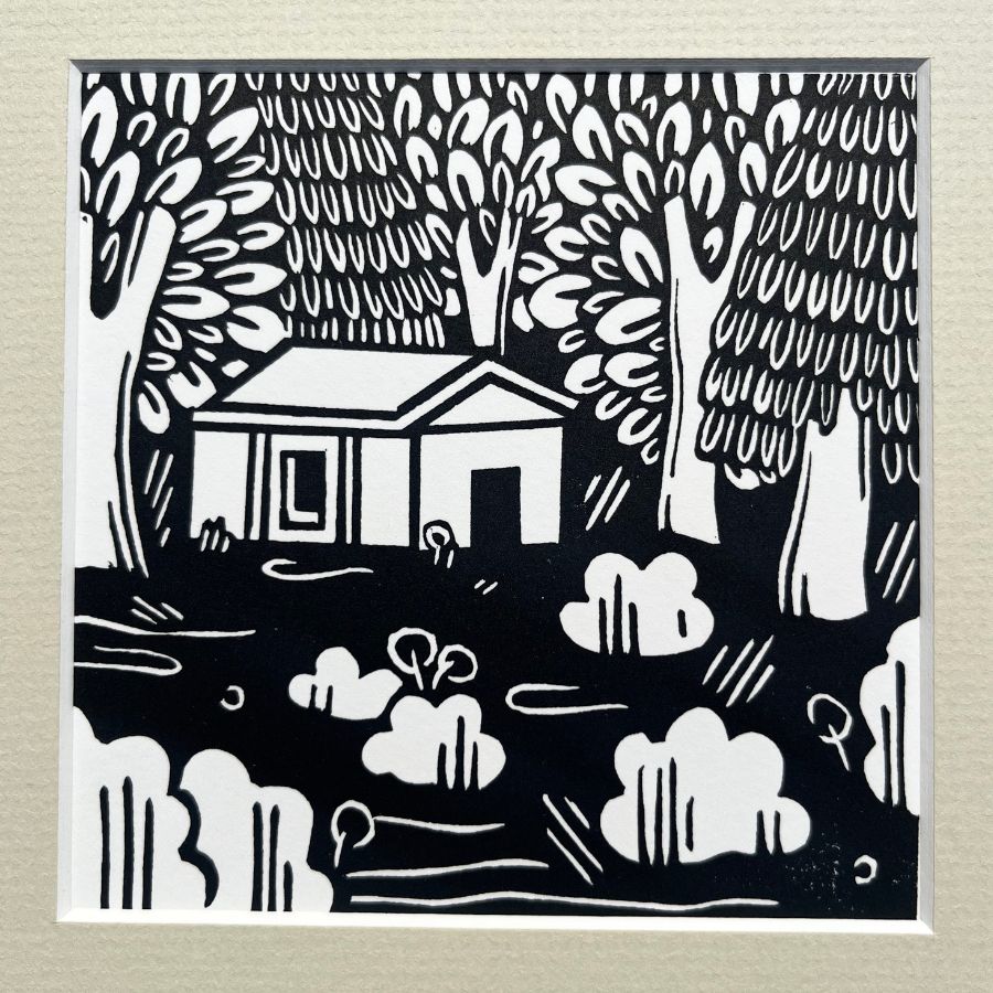 The Secret Place - Lino Print