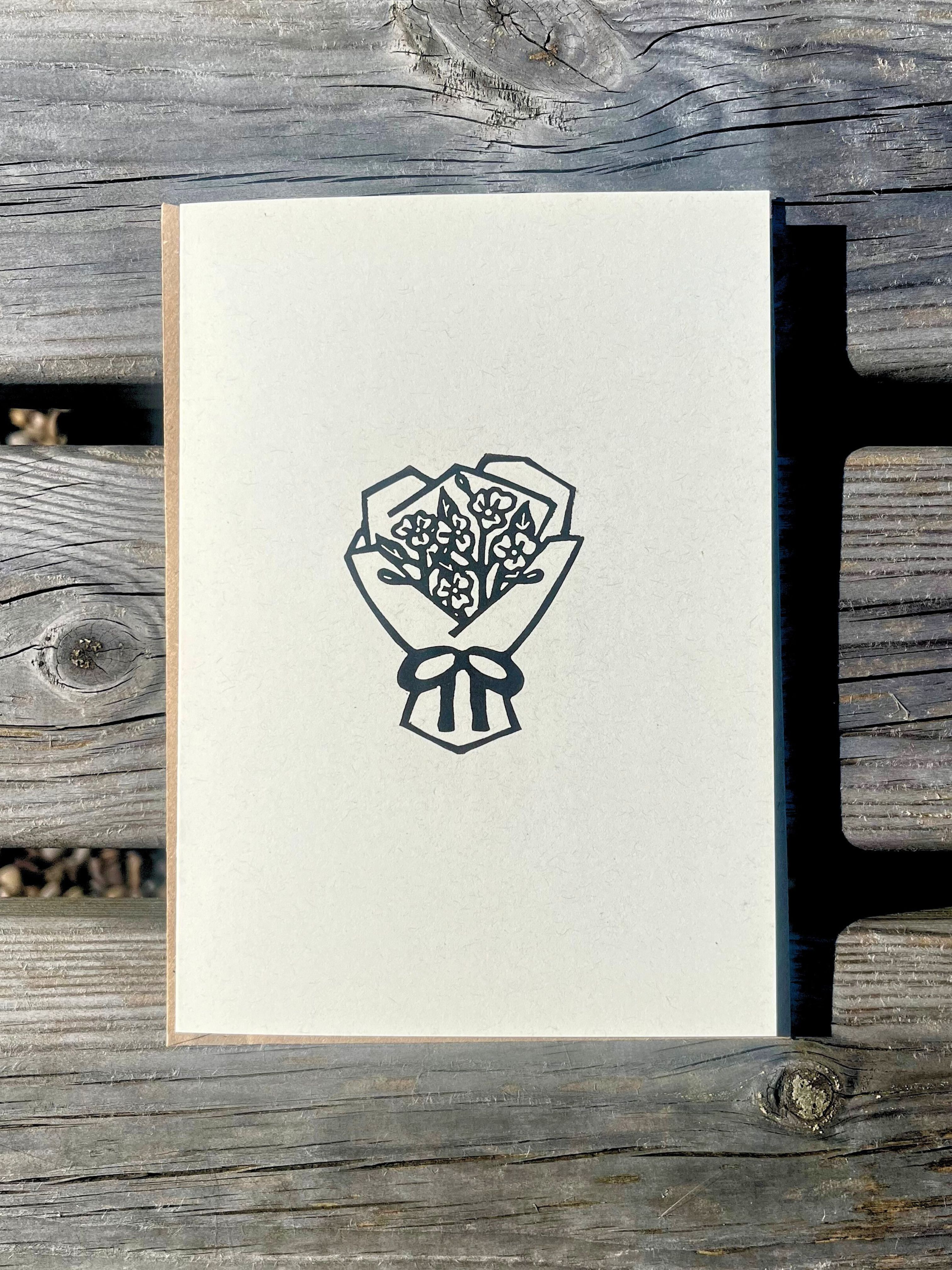 Bouquet Greeting Card - 5"x7"