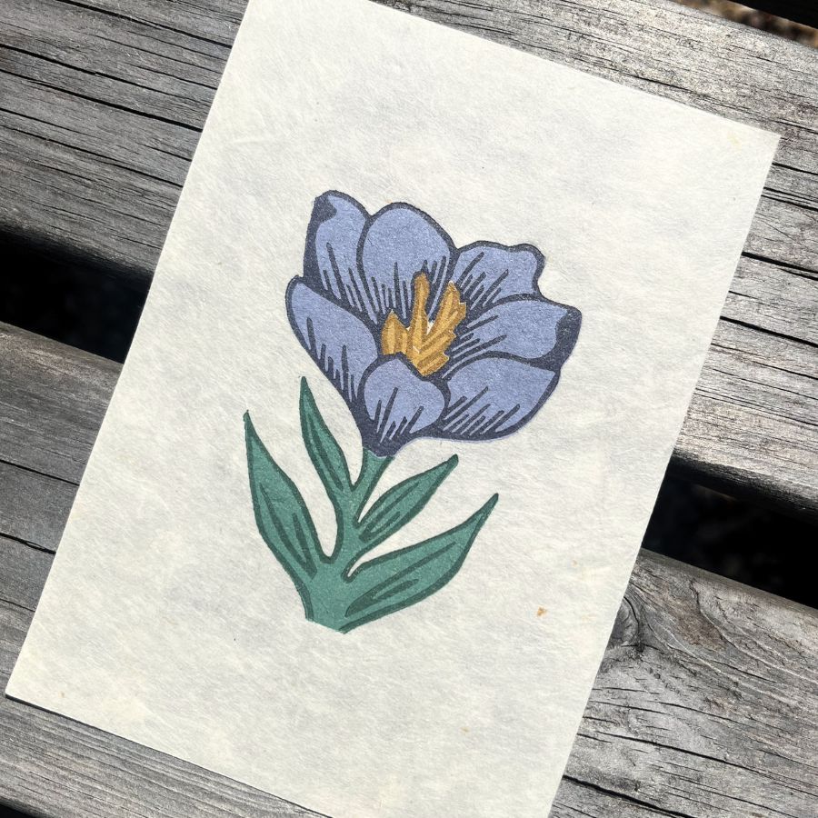 Crocus - Mini Reduction Print