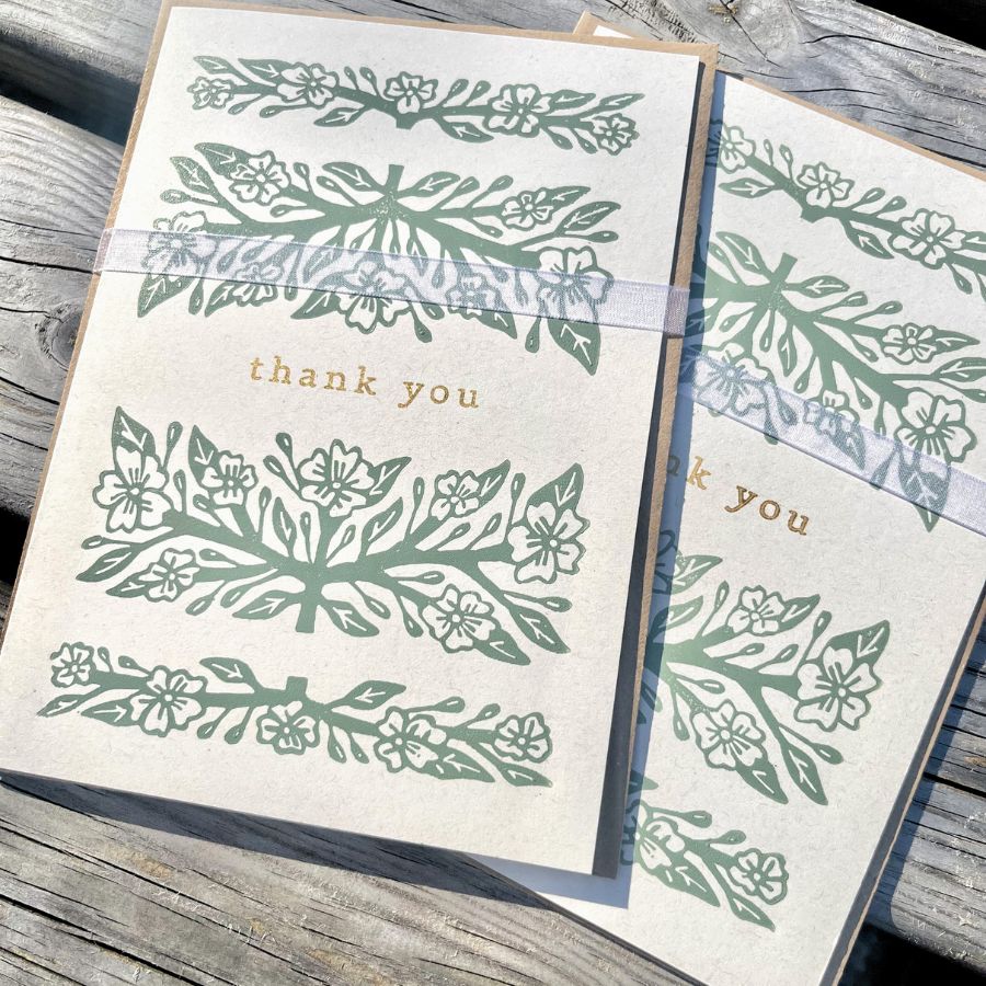 Thank You Greeting Card - 5"x7"