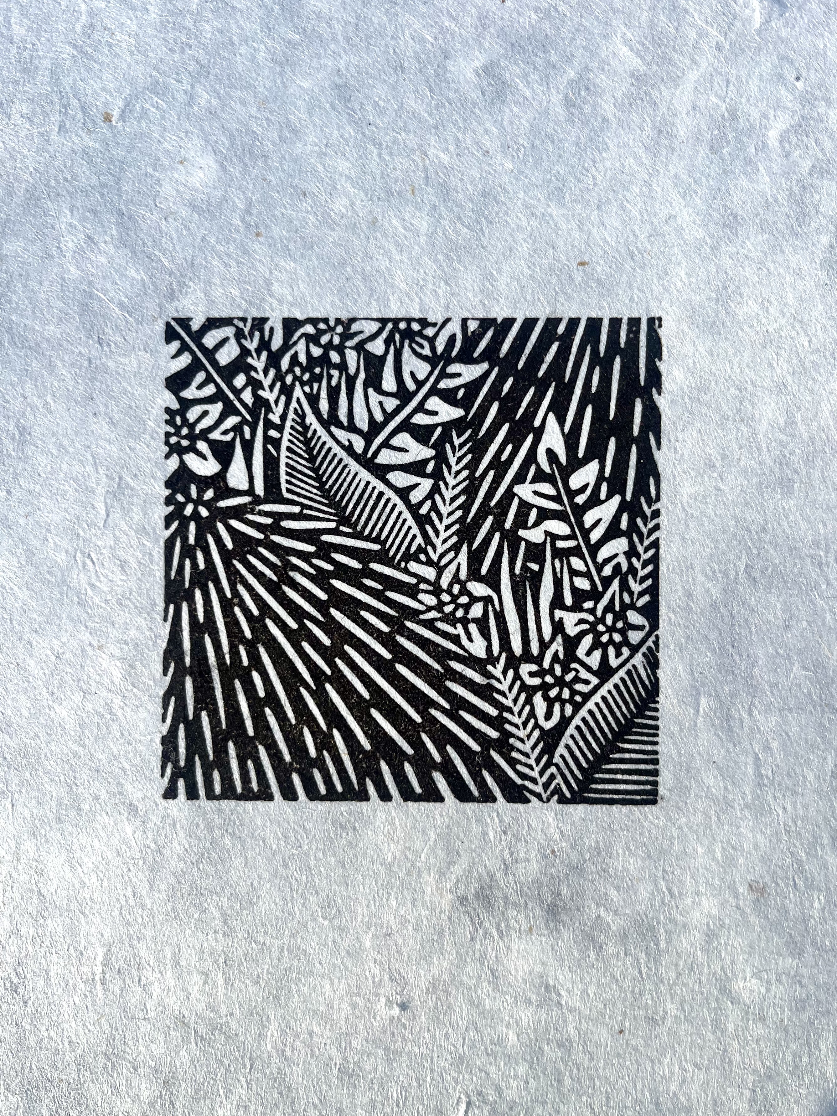 The Garden A5 Lino Print