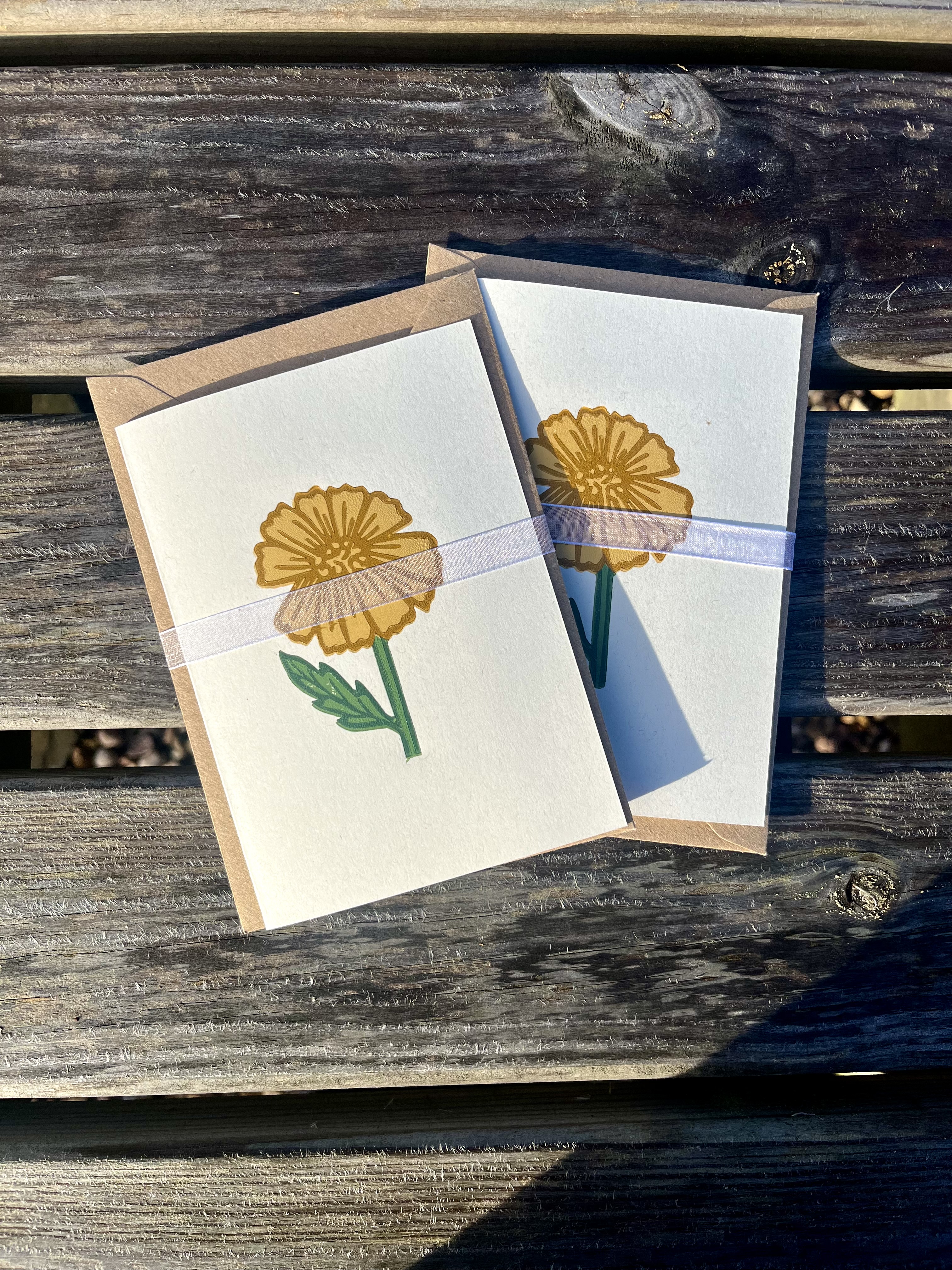 Yellow Chamomile A6 Greeting Card
