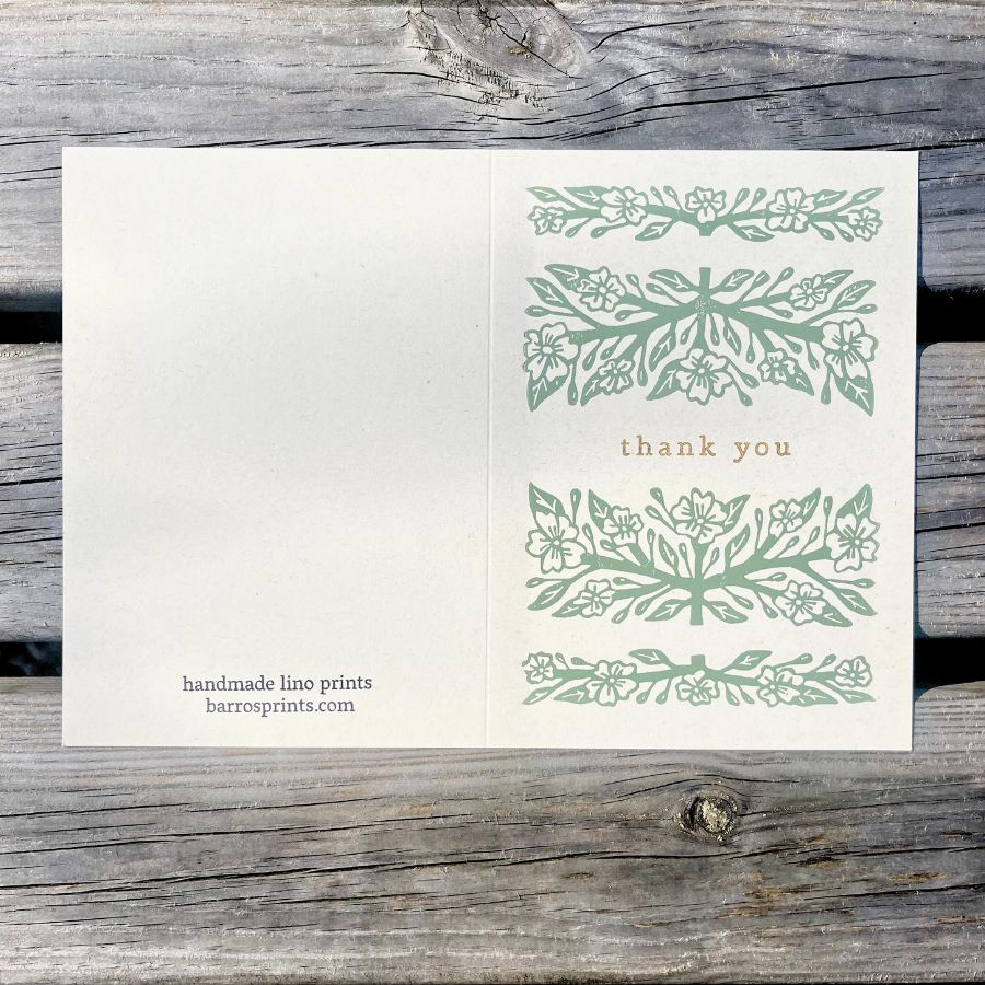 Thank You Greeting Card - 5"x7"