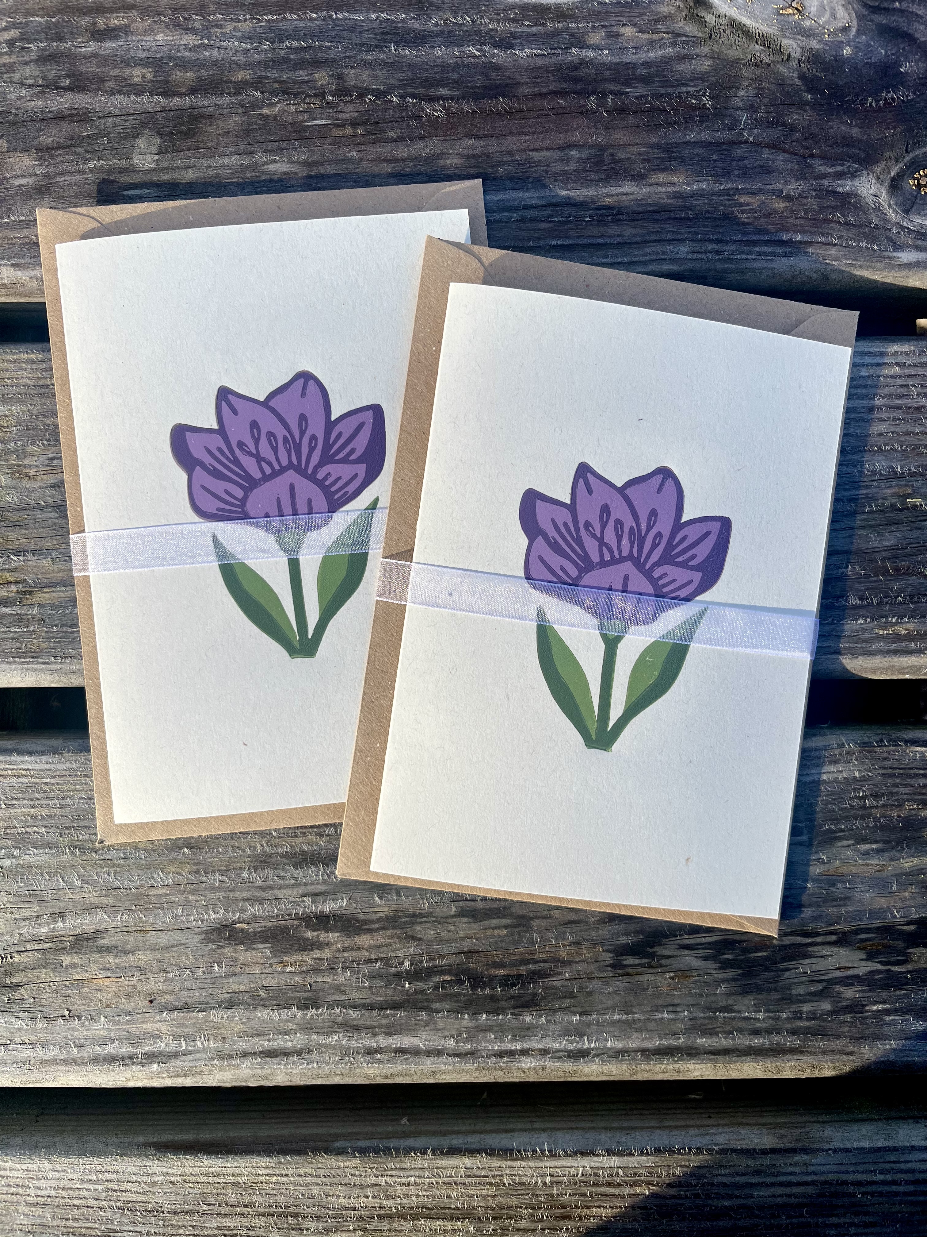Crocus Greeting Card - A6