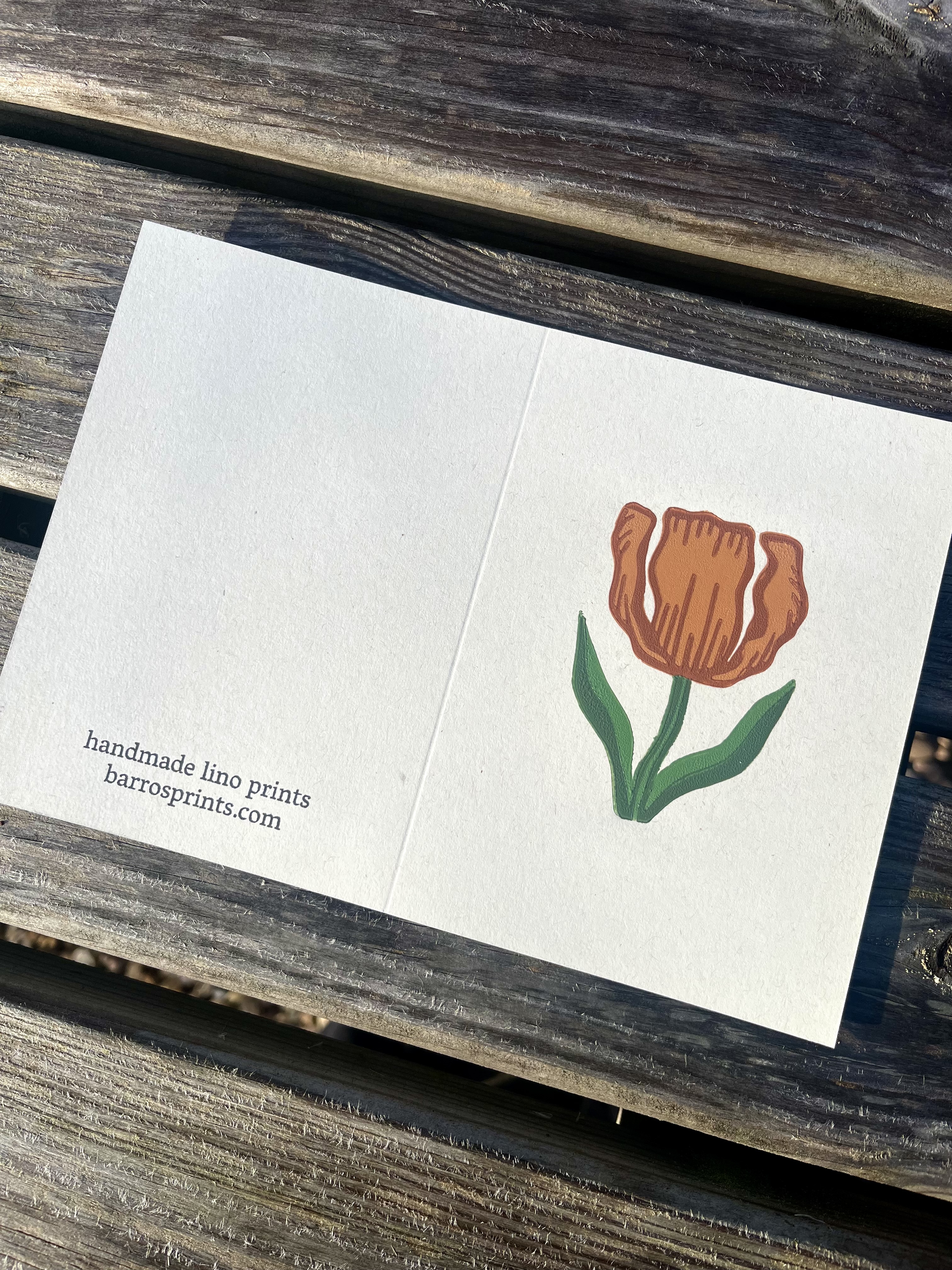 Tulip A6 Greeting Card