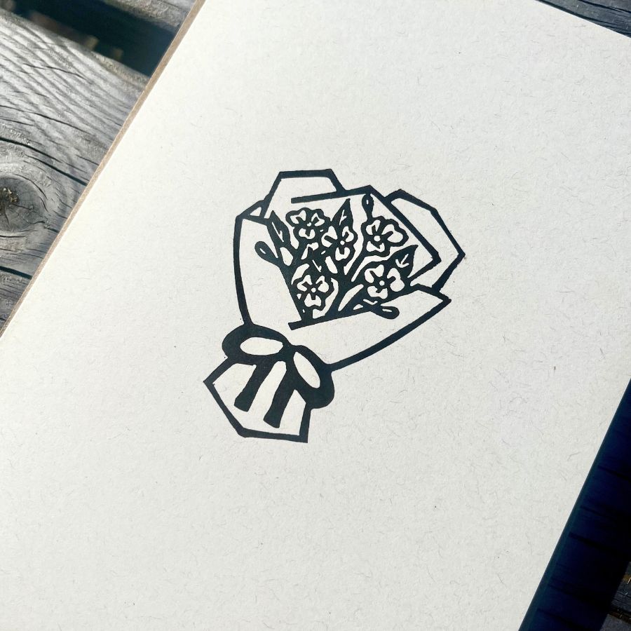 Bouquet Greeting Card - 5"x7"