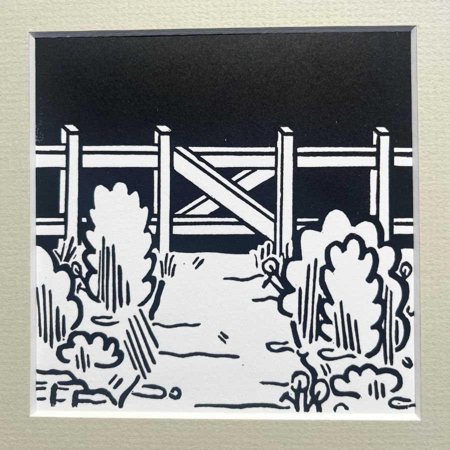 The Journey - Lino Print