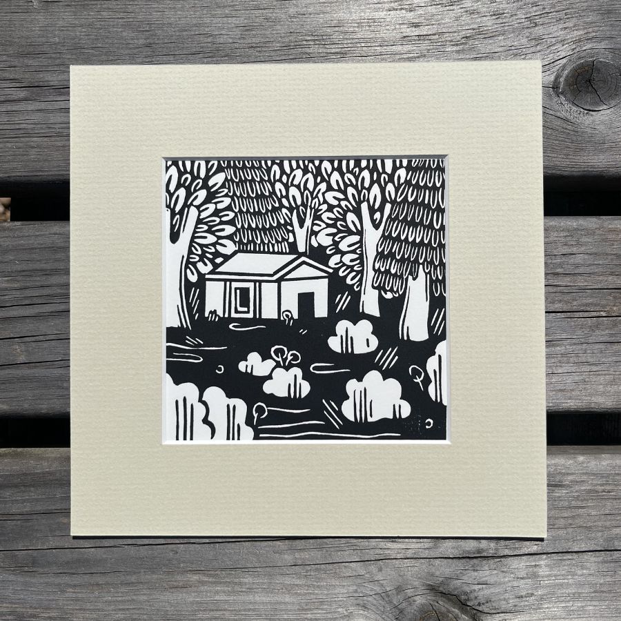The Secret Place - Lino Print