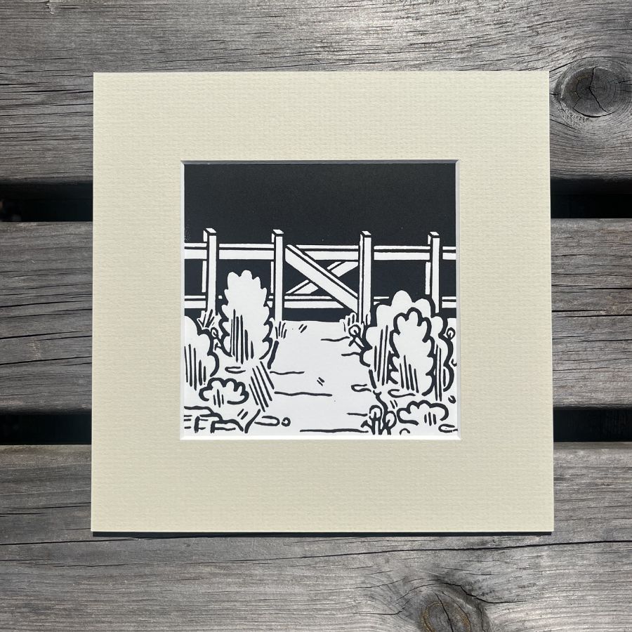 The Journey - Lino Print