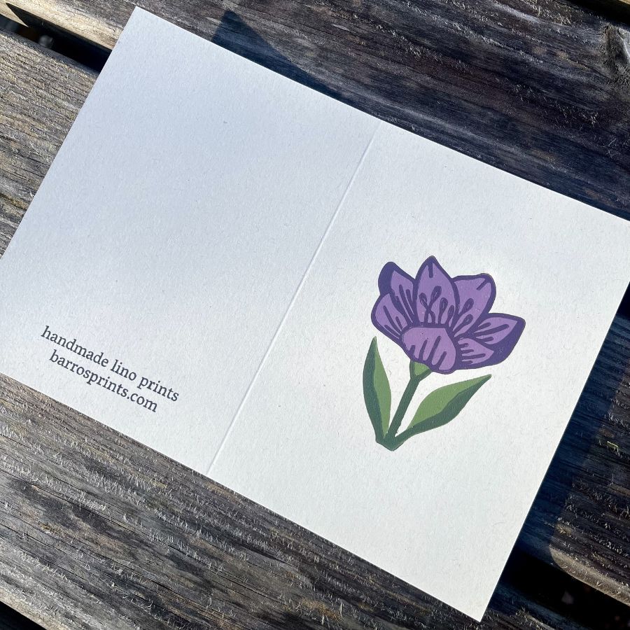 Crocus Greeting Card - A6