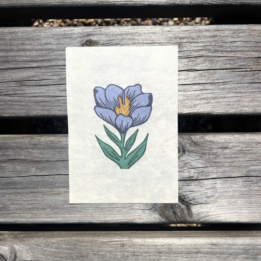 Crocus - Mini Reduction Print