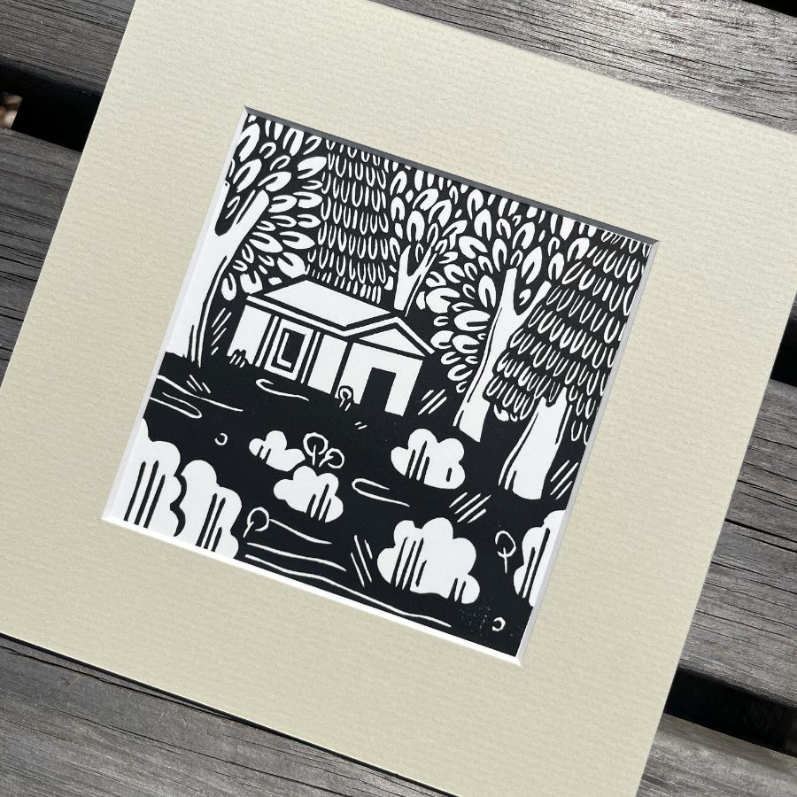 The Secret Place - Lino Print