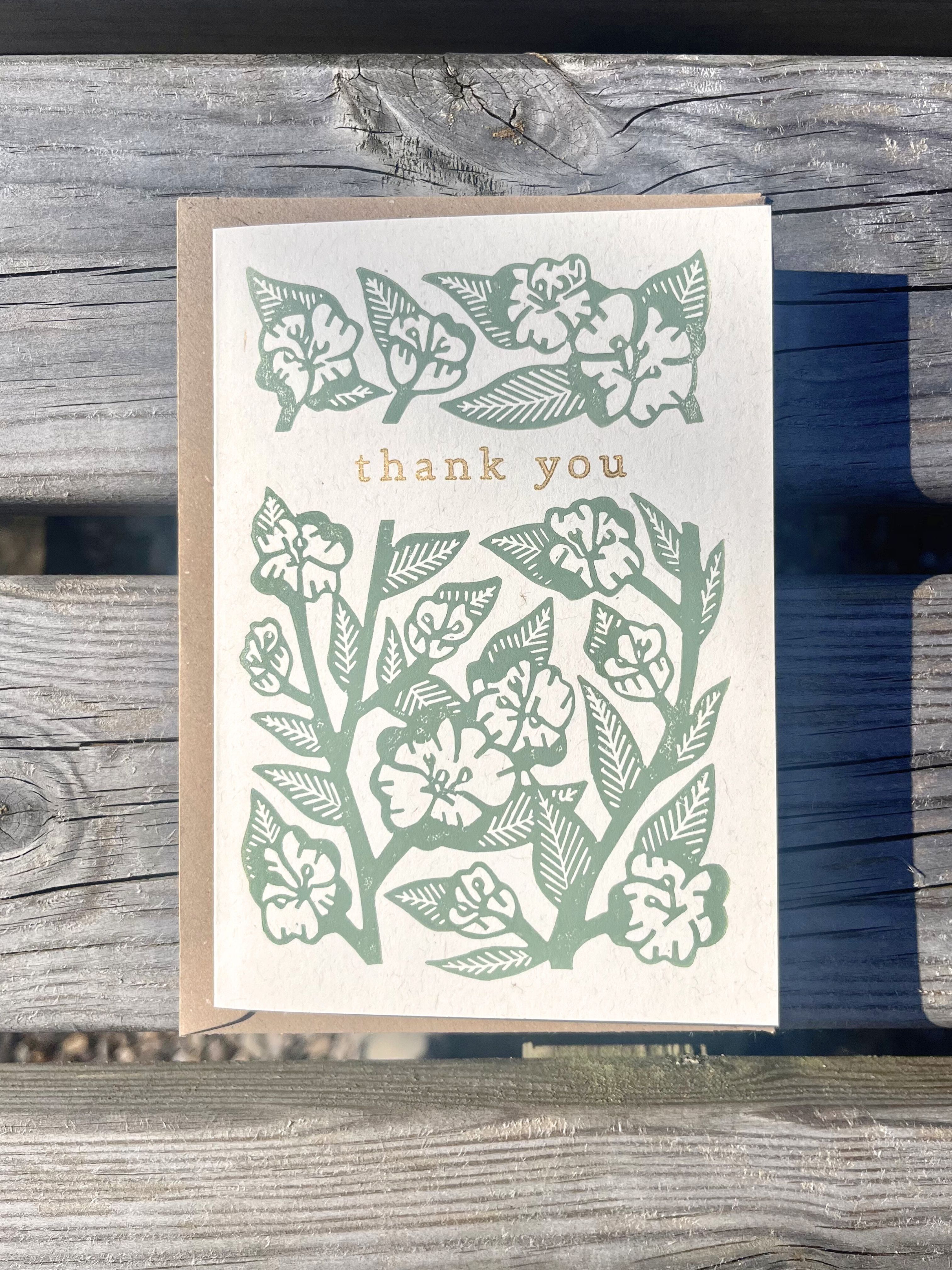 Primrose Thank You Greeting Card - A6