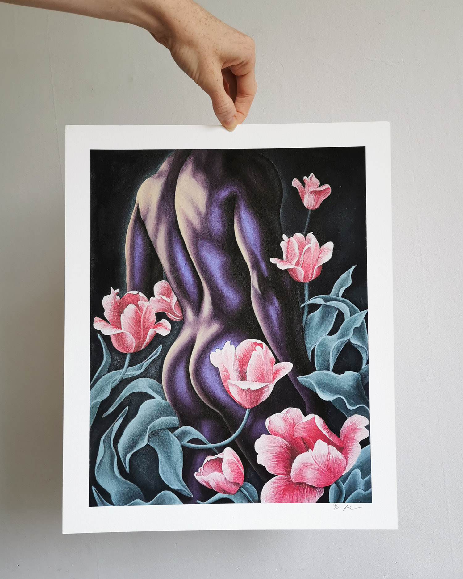 Limited Edition Signed Print (Tulip Garden)