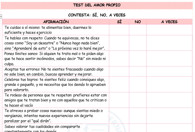 Actividad de San Valentín "Soneto de amor propio" 