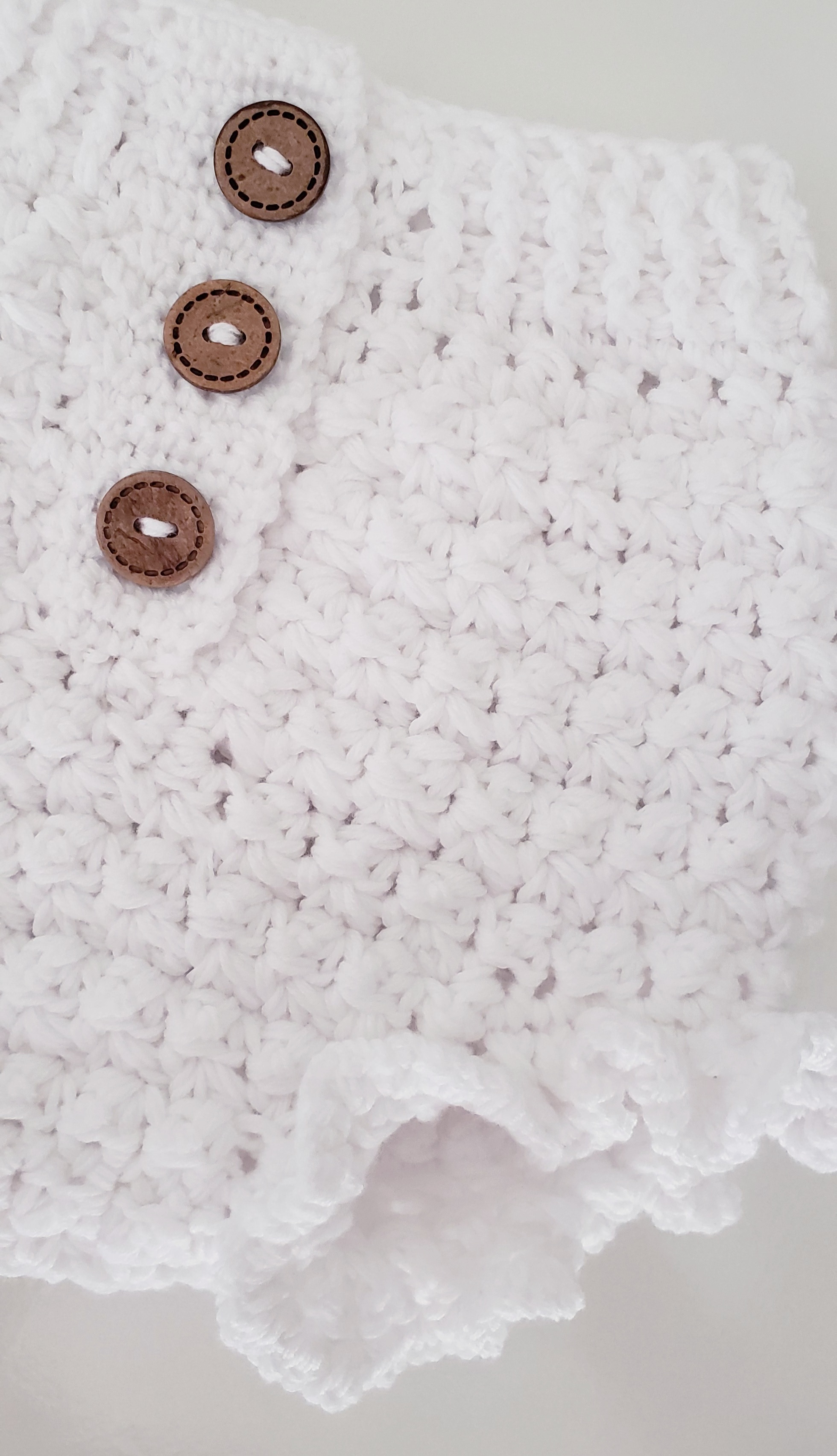 Cubrepañales crochet