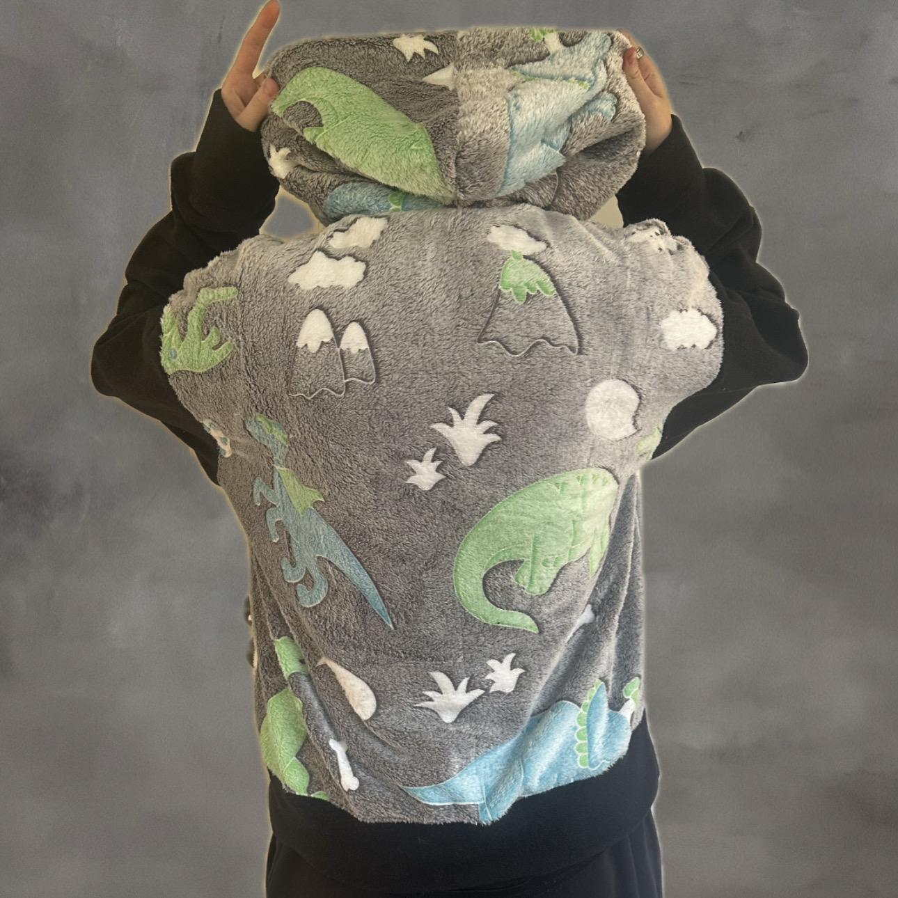 hoodiemet dinosaurusprint