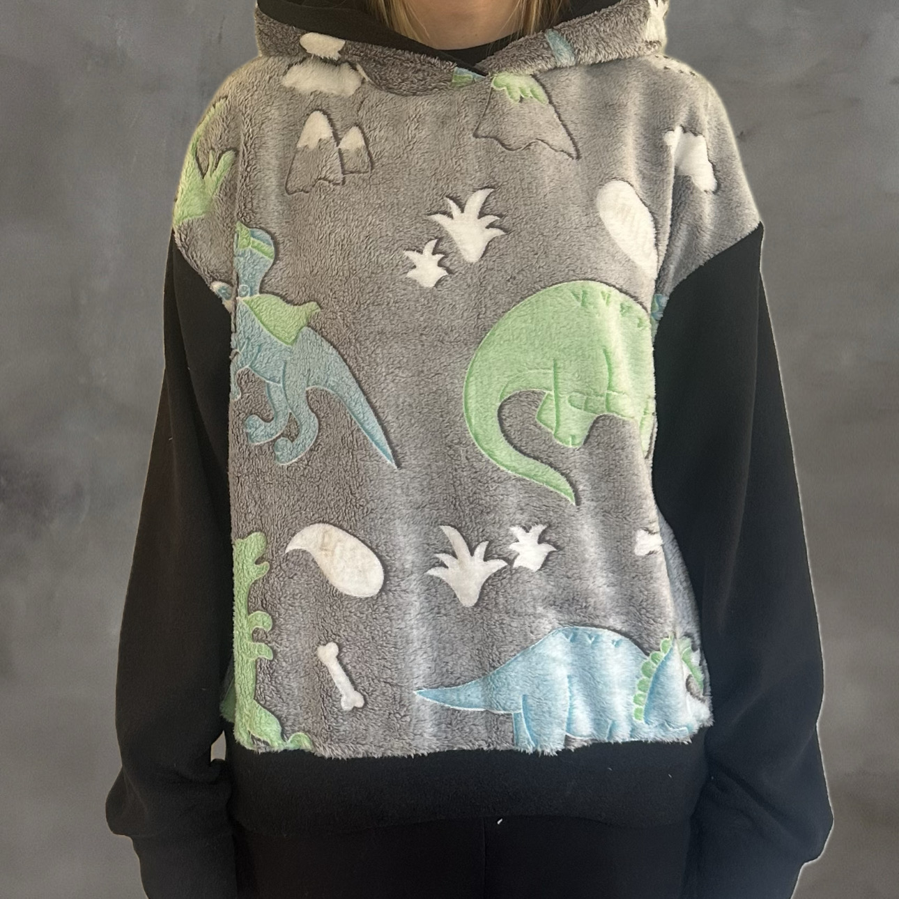 hoodiemet dinosaurusprint