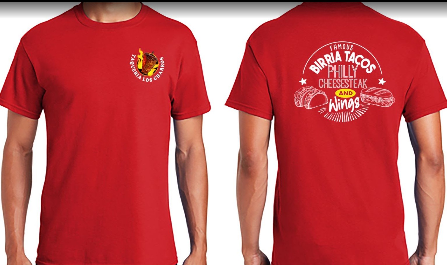 2 Custom Logo T-Shirts – You Upload Your Design