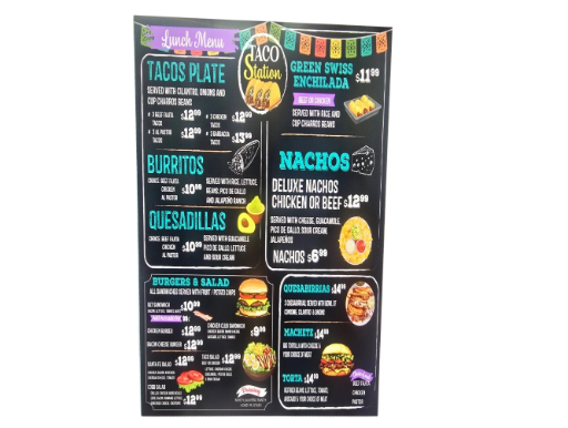 Menu Sticker 24x36 (Upload Your Artwork)