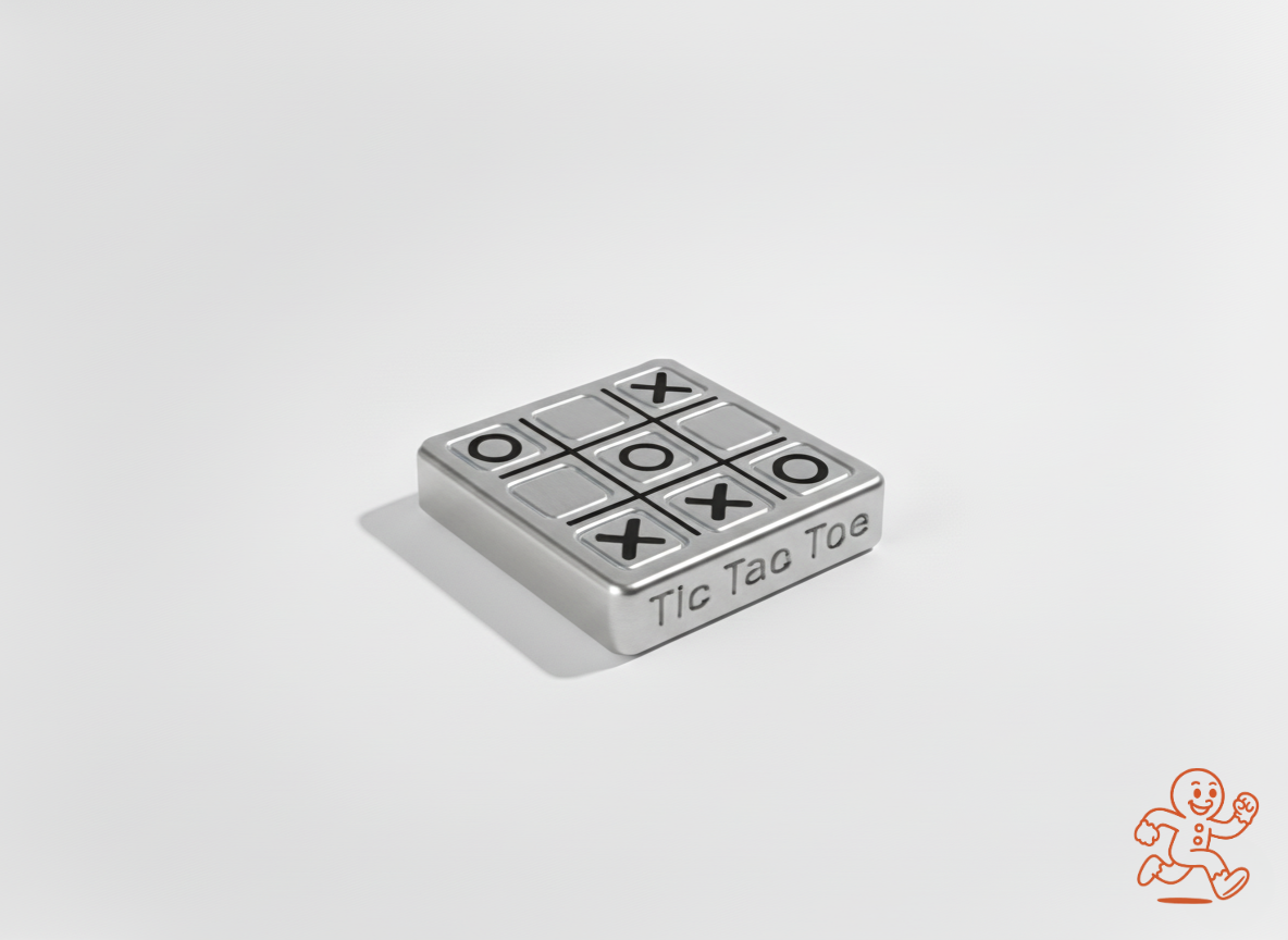 Triquiwi Pocket — Llavero tres en raya 3D