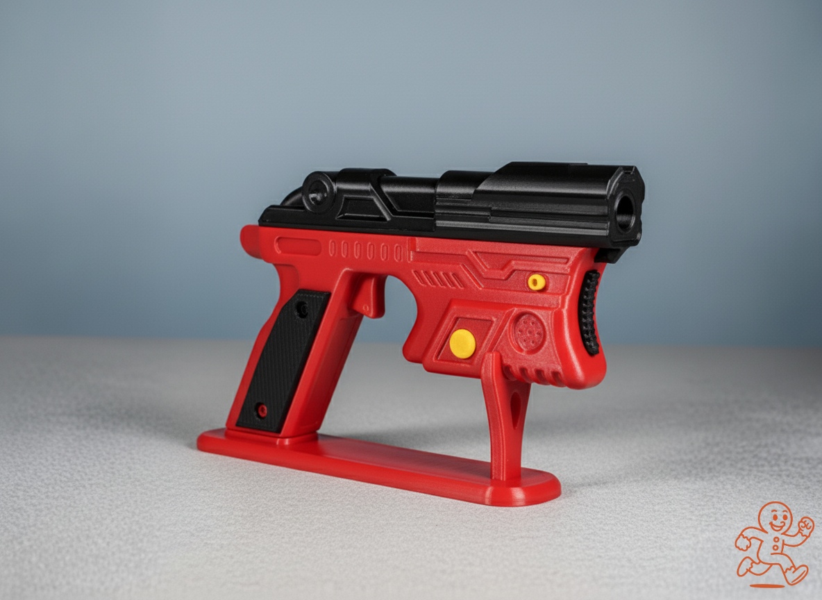 Pistola Sci-Fi — Réplica 3D coleccionable (2 colores personalizables)