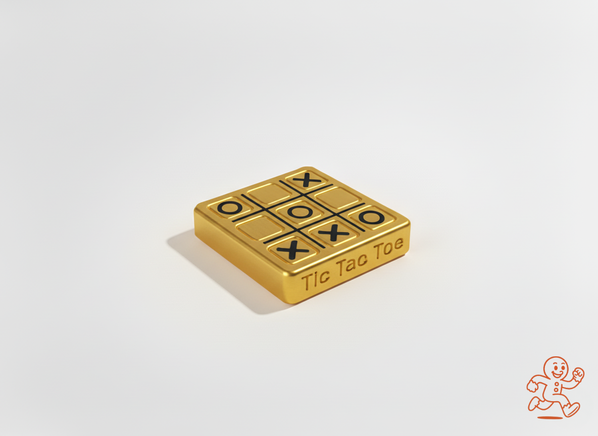 Triquiwi Pocket — Llavero tres en raya 3D